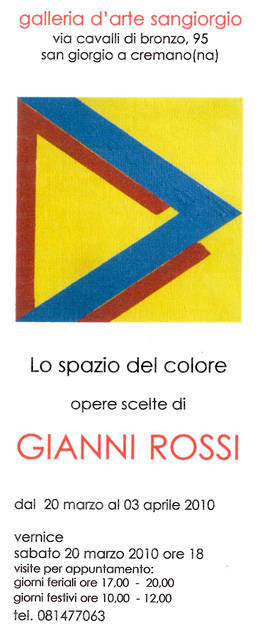 L'invito alla mostra L'invito alla mostra