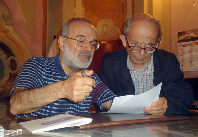 P. Paolo Saturno con il confratello M° P. Alfonso Vitale P. Paolo Saturno con il confratello M° P. Alfonso Vitale